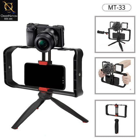 Jmary MT-33 Video Cage Rig Kit for Vlogging | Portable & Anti-Shake Smartphone Stabilizer