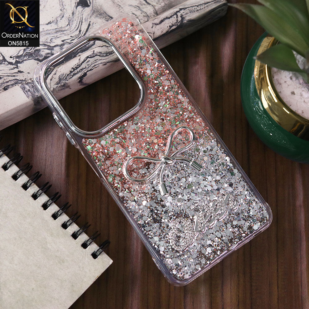 Infinix Smart 8 Cover - Design4 -  Spiffy Dual Colour Queen Fine Quality Glitter Case (Glitter Doesn’t Move)
