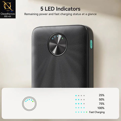 Joyroom 20000mAh 22.5W Fast Charging Power Bank (JR-PBF16) - 3 Output Ports