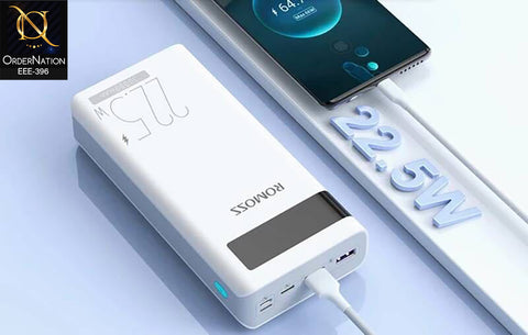 Romoss Sense 8PF 30000mAh 22.5W PD + QC Fast Charging Power Bank with Digital Display
