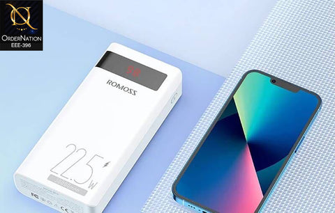 Romoss Sense 8PF 30000mAh 22.5W PD + QC Fast Charging Power Bank with Digital Display
