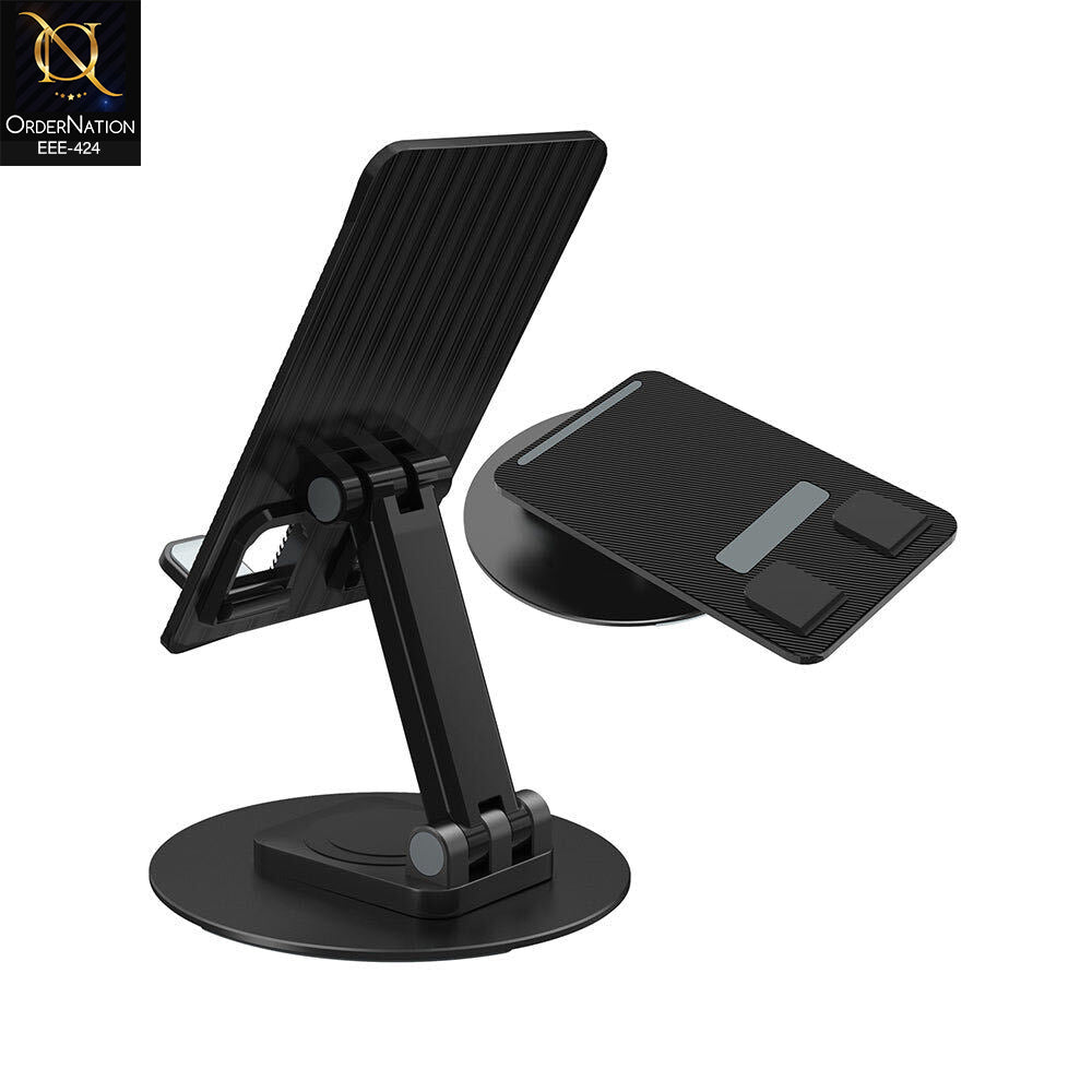 Multifunctional Metal Desktop Phone Stand – Foldable & Adjustable Universal Bracket