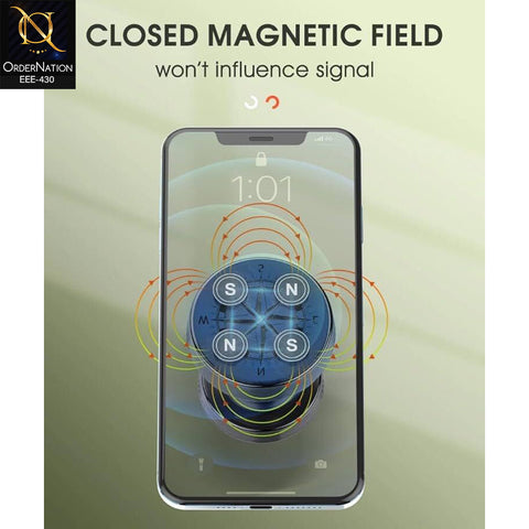 LDNIO MG08 Magnetic Car Phone Holder – 360° Rotation Dashboard Sticky Mount