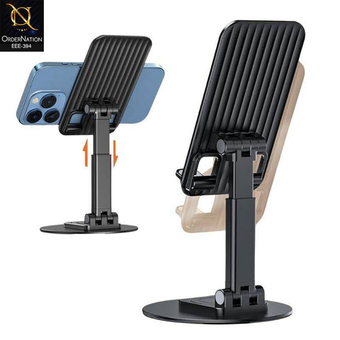 Jmary MK-59 Desktop Phone Stand – 360° Rotating Foldable Tablet & Mobile Holder