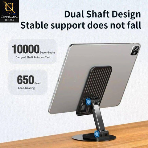 Jmary MK-59 Desktop Phone Stand – 360° Rotating Foldable Tablet & Mobile Holder