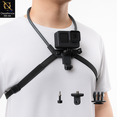 UGREEN Neck Mount for Action Cameras – Flexible Hands-Free POV Selfie Harness