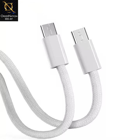 Aspor A013 240W USB-C to USB-C Super Charging Data Cable - 2000mm Nylon Braided