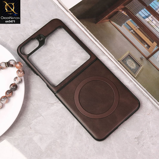 Samsung Galaxy Z Flip 6 Cover - Dark Brown - New Premium Meg Safe Case