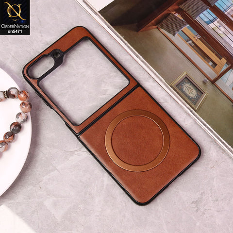Samsung Galaxy Z Flip 6 Cover - Brown - New Premium Meg Safe Case