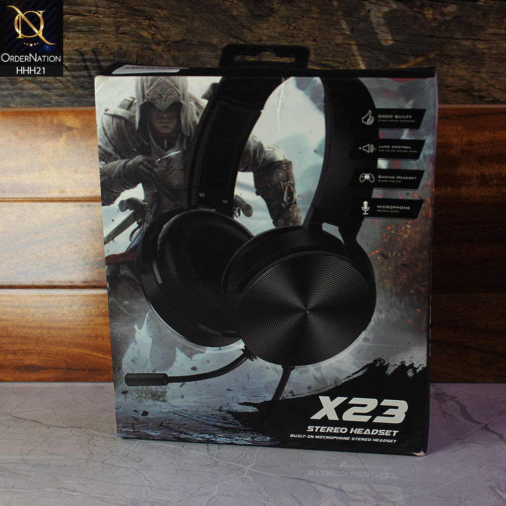 Headset On Ear Headphones Stereo Sound X23 ( Not Wireless/Bluetooth )
