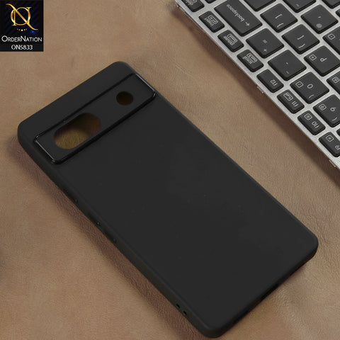Google Pixel 7a Cover - Black - New Premium Quality Silicone Case Slim Protective Back Cover