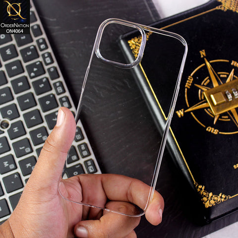 iPhone 15 - Transparent - Vosros New Premium Design Anti-Scratch Hard Case