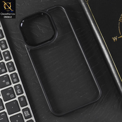 iPhone 15 Pro Max Cover - Black - J-Case Shang Ping Series With Electroplated Camera Borders Round Borders protective Case