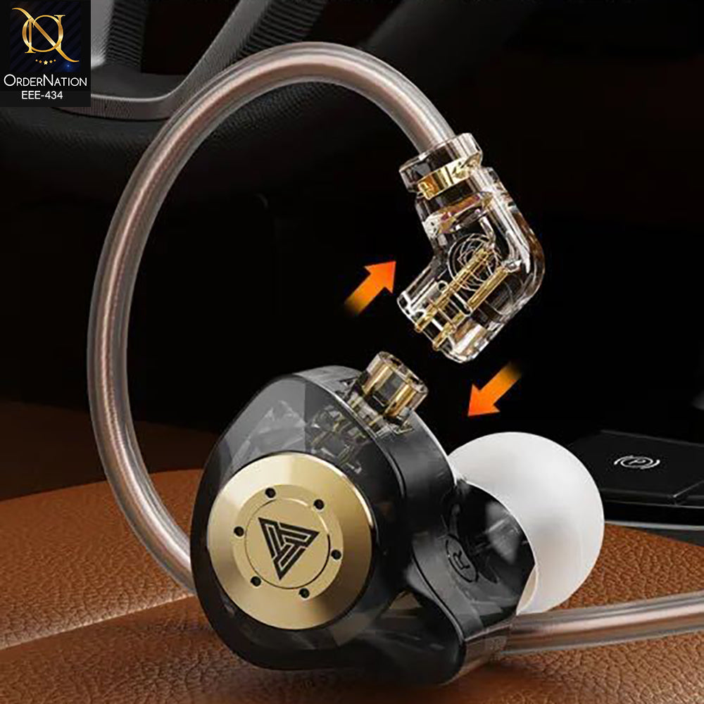 Dynamic Driver S7PRO Peak In-Ear Monitors with Removable Cable | Wired HiFi Earphones with HD Microphone
