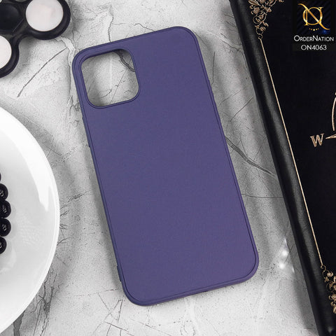 iPhone 12 Pro - Sierra Blue - Luxury Elegant Style Leather Soft Case With Camera Bumper Protection