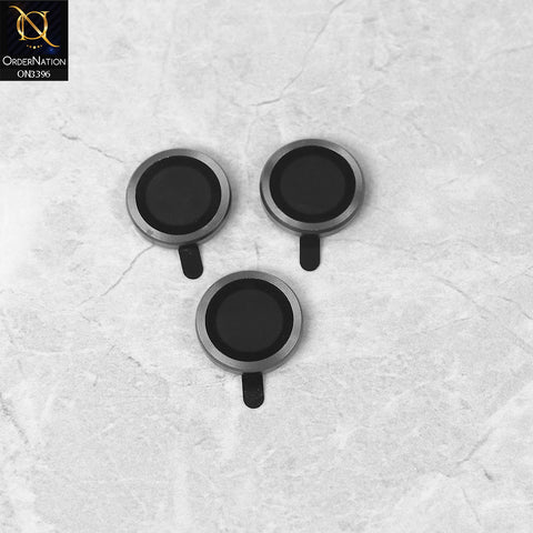 iPhone 16 Pro Camera Protector - Silver - Metal Ring Camera Glass Protector