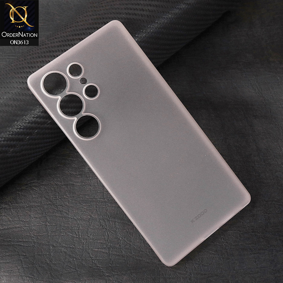 Samsung Galaxy S25 Ultra Cover - Desert Titanium - All New Stylish KZDOO Air Skin Series Ultra Slim Round Borders High Quality Case