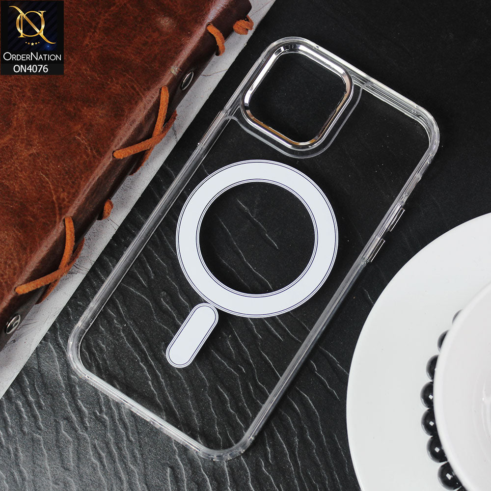 iPhone 15 Plus Cover - Transparent - SheerForce Magnetic Treated Protective Phone Case