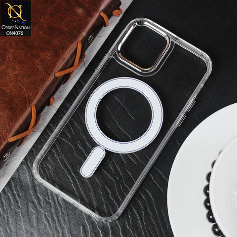 iPhone 15 Plus Cover - Transparent - SheerForce Magnetic Treated Protective Phone Case