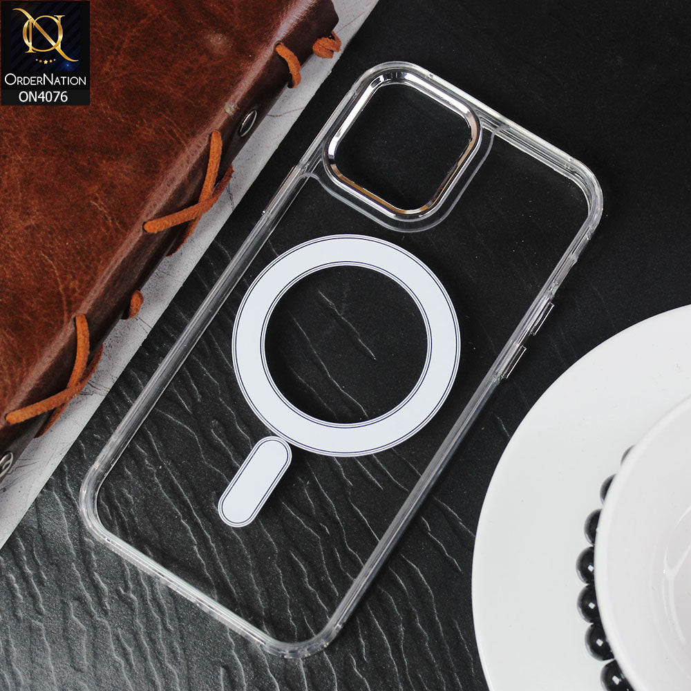 iPhone 14 Plus Cover - Transparent - SheerForce Magnetic Treated Protective Phone Case
