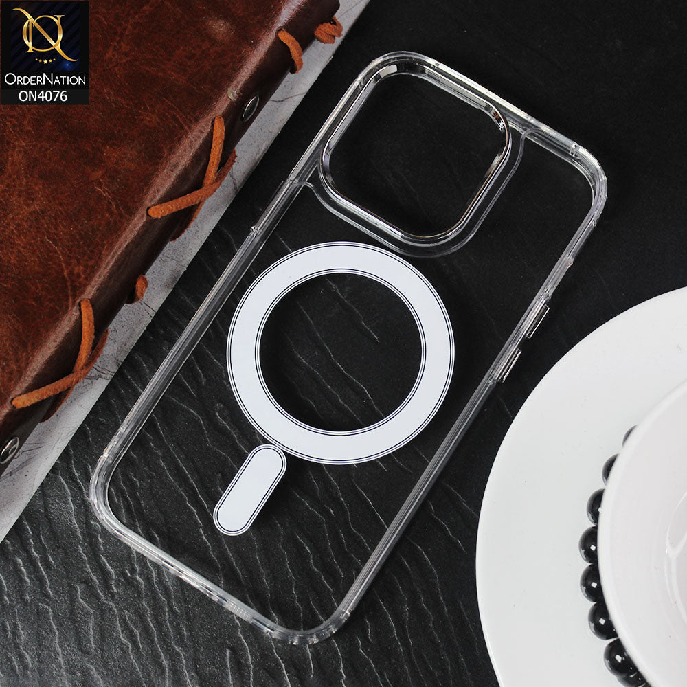 iPhone 14 Pro Max Cover - Transparent - SheerForce Magnetic Treated Protective Phone Case