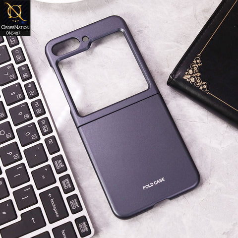 Samsung Galaxy Z Flip 5 5G Cover - Blue - Creative Q Series Matte Color PC Shell Folding Case