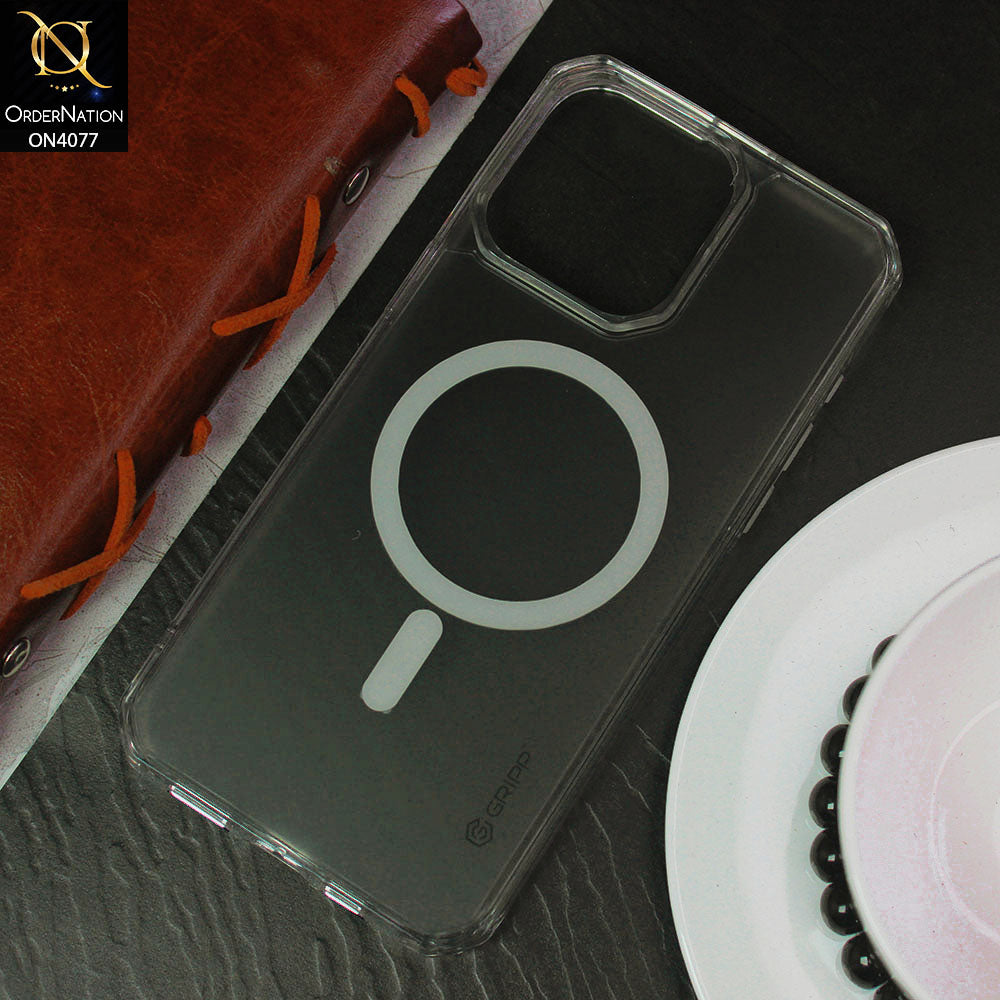 iPhone 15 Pro Max Cover - Transparent - Anti-Slip Texture Bumper with Ultra Thin Transparent back