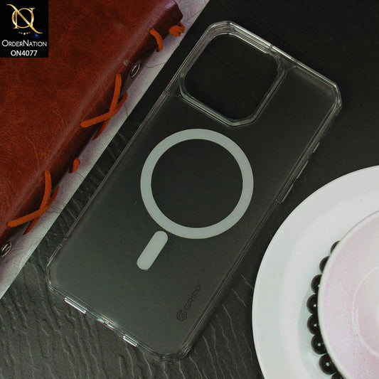 iPhone 15 Pro Max Cover - Transparent - Anti-Slip Texture Bumper with Ultra Thin Transparent back