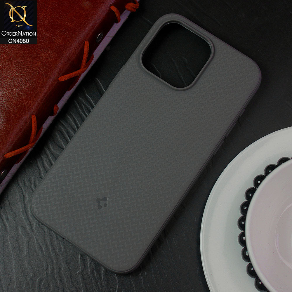 iPhone 15 Pro Cover - Gray - Spigen Mag Armor Soft Case