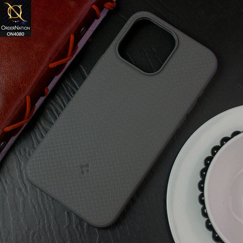 iPhone 15 Pro Cover - Gray - Spigen Mag Armor Soft Case