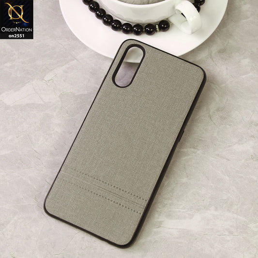 Vivo S1 Cover - Gray - Jeans Texture Series Soft Case
