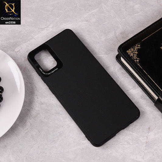 Samsung Galaxy A31 - Black - New Leather Texture Soft Borders Case