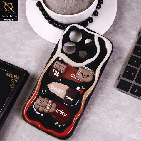 Xiaomi Redmi Note 13 Pro 5G - D1 - Cute 3D Cartoon Soft Silicon Helix Soft Borders Camera Protection Case