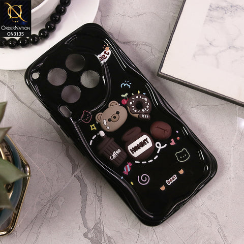 Tecno Camon 30 Cover - Design 3 - Cute 3D Cartoon Soft Silicon Helix Soft Borders Camera Protection Case