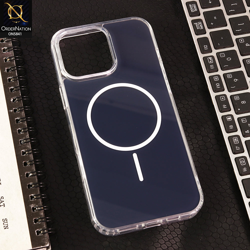 iPhone 16 Pro Max Cover - Blue - Shockproof Hybrid Protective Cover Magnetic Charging Compatible