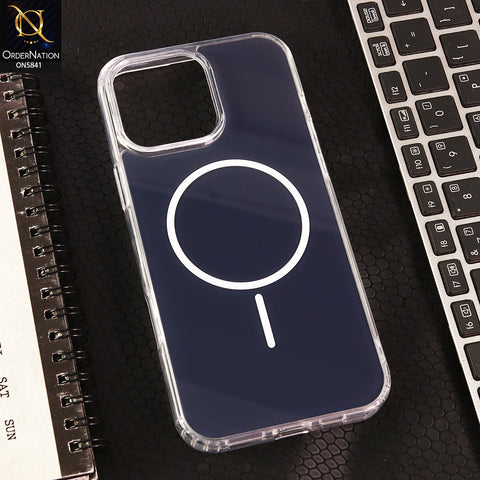 iPhone 16 Pro Max Cover - Blue - Shockproof Hybrid Protective Cover Magnetic Charging Compatible