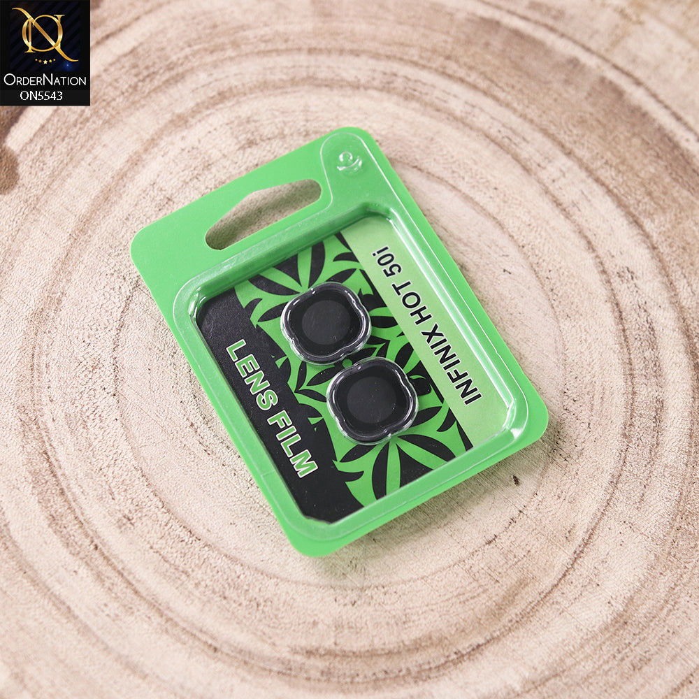 Infinix Hot 50i Camera Protector - Black- Lens Film Anti Scratch Protective Camera Lens Protector