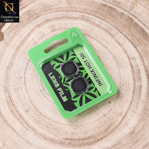 Infinix Hot 50i Camera Protector - Black- Lens Film Anti Scratch Protective Camera Lens Protector