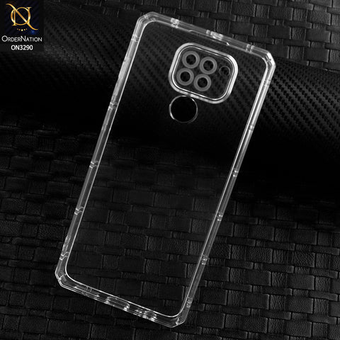 Xiaomi Redmi 10X 4G Cover -  Four Sided Airbag With Camera Protection Clear Transparent Soft Case
