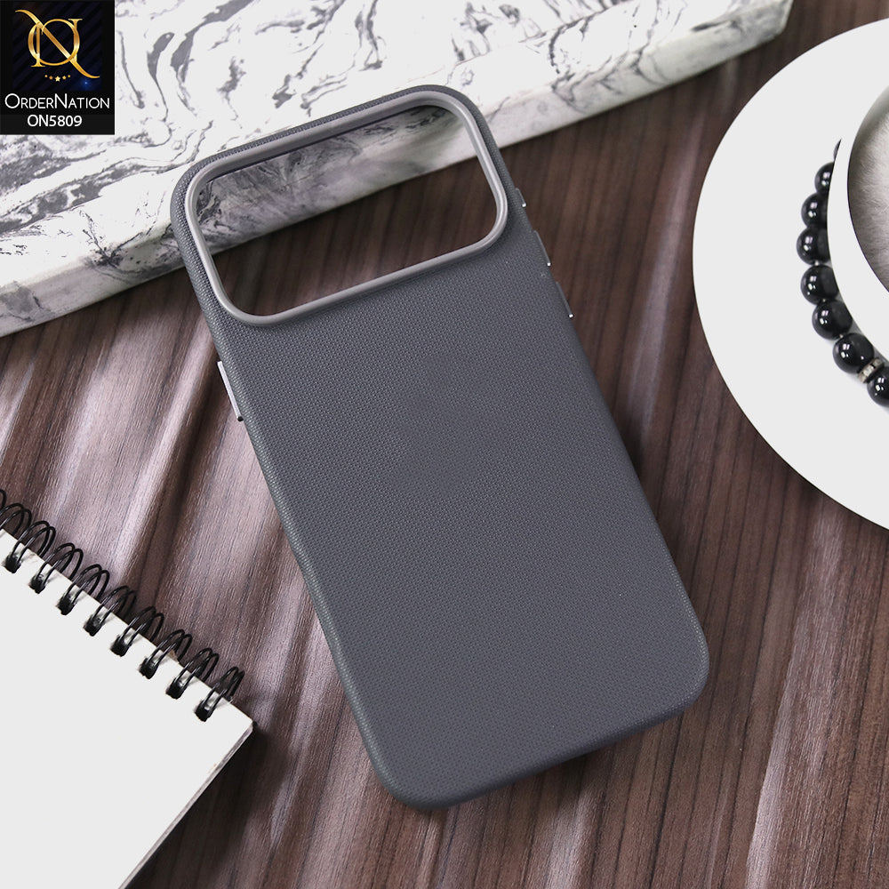 iPhone 17 Pro Max Cover - Gray - New premium Quality Tech Woven Design Case