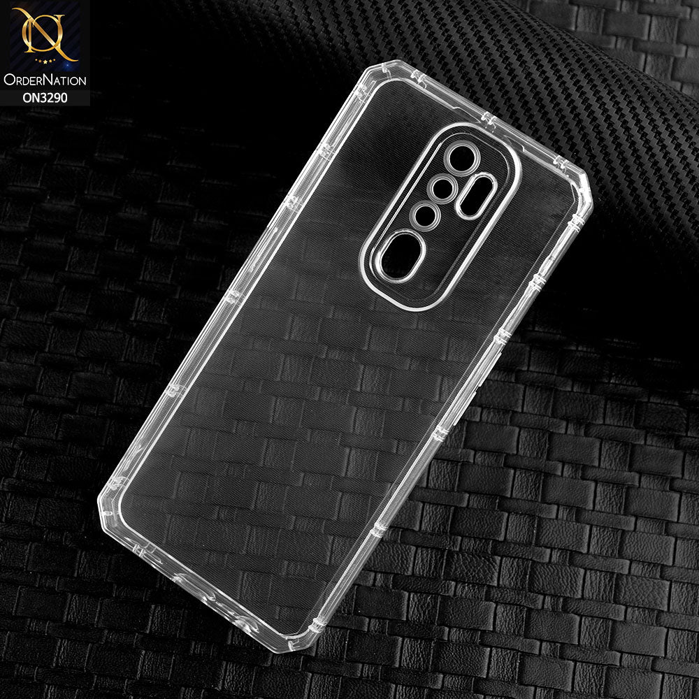 Oppo A9 2020 Cover - Four Sided Airbag With Camera Protection Clear Transparent Soft Case