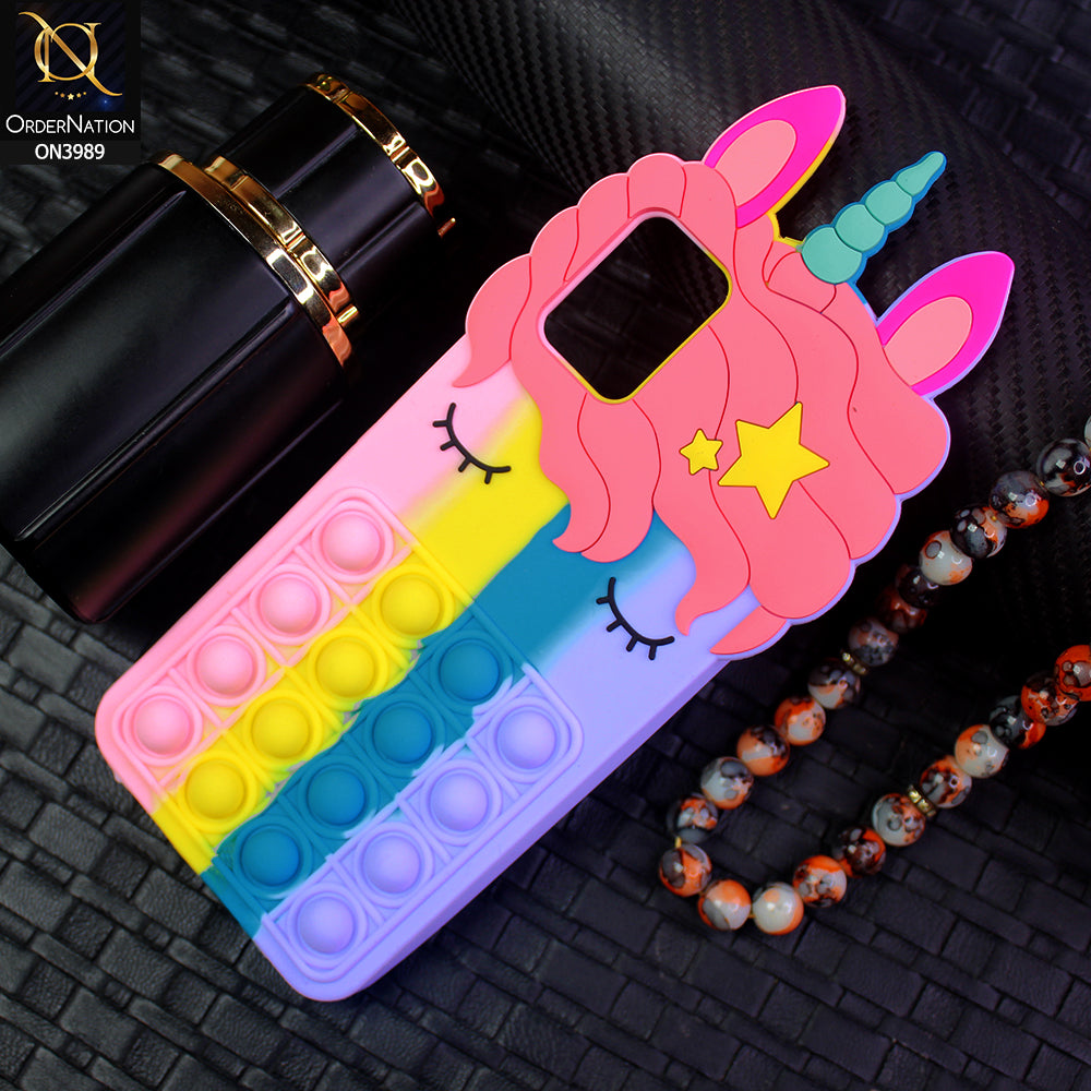 Samsung Galaxy A51 Cover - Design 4 - 3D Cute Cartoon POP It Bubble Relieve Stress Soft Case