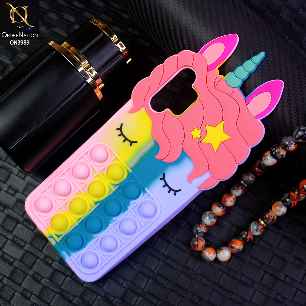 Samsung Galaxy A32 Cover - Design 4 - 3D Cute Cartoon POP It Bubble Relieve Stress Soft Case
