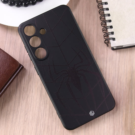 Samsung Galaxy S25 Cover - Black -  X-Spider Design Soft Phone Case - Silica Gel Case