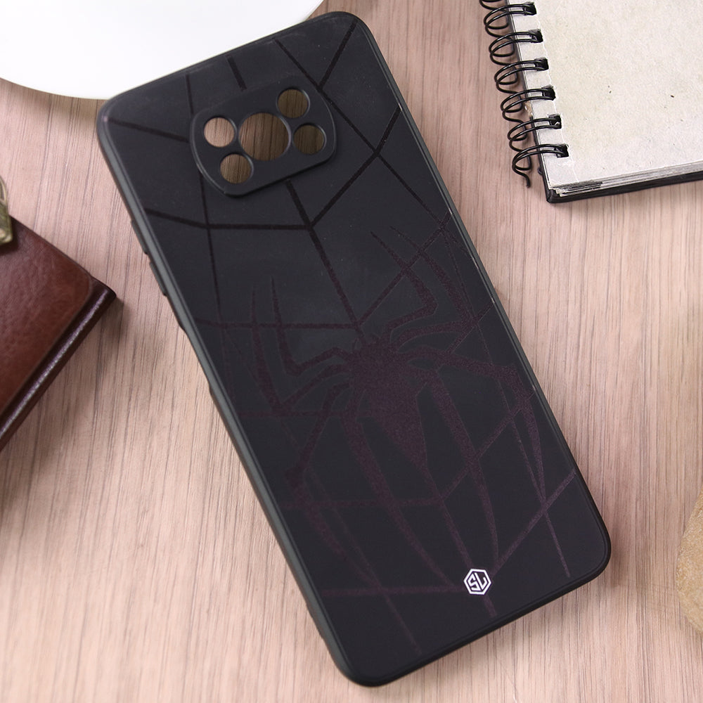 Xiaomi Poco X3 Pro Cover - Black - X-Spider Design Soft Phone Case - Silica Gel Case