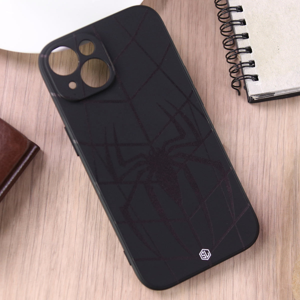 iPhone 15 Cover - Black - X-Spider Design Soft Phone Case - Silica Gel Case