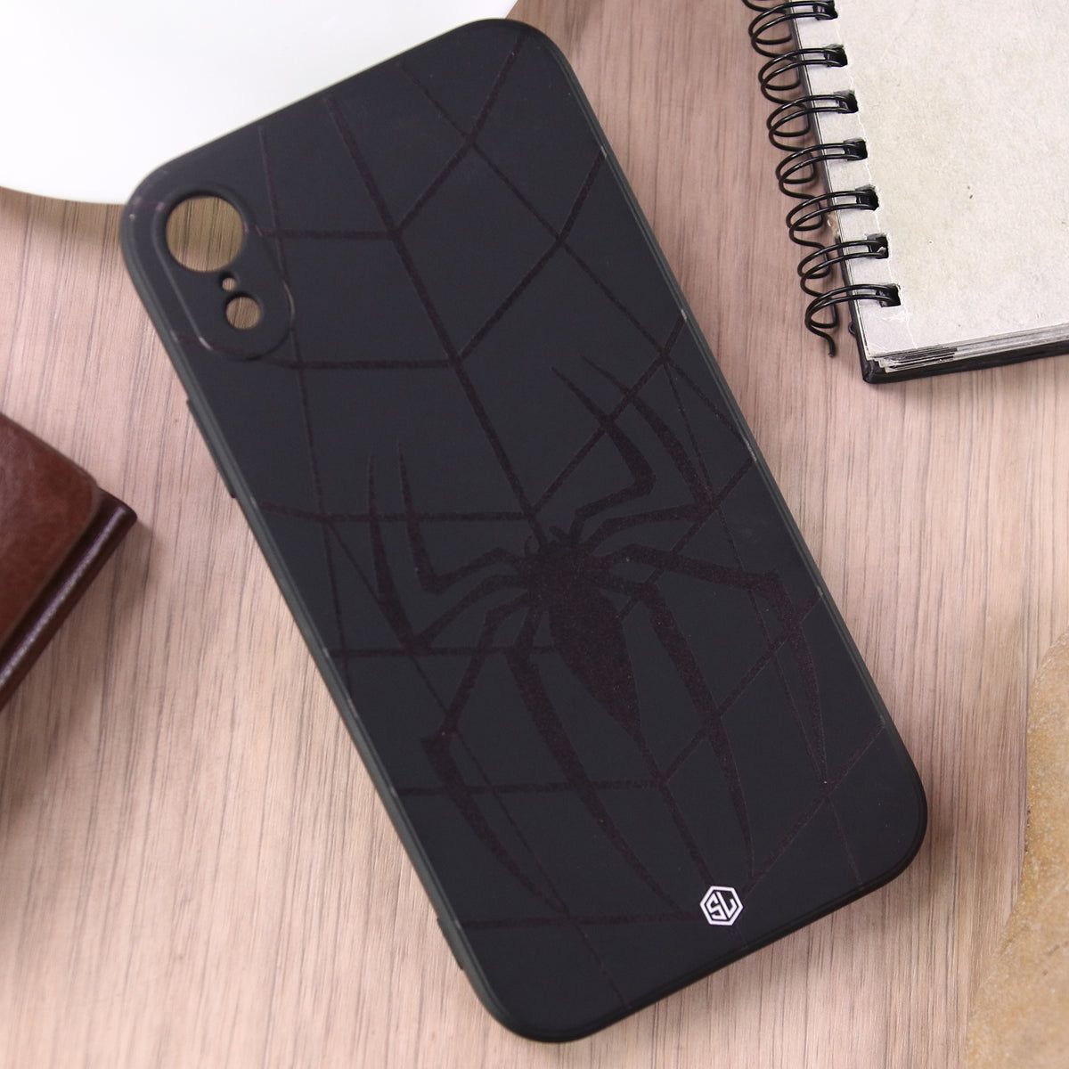 iPhone XR Cover - Black - X-Spider Design Soft Phone Case - Silica Gel Case