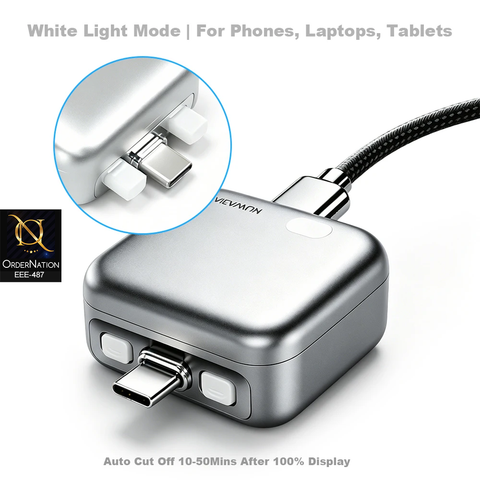 140W Fast Charging Automatic Pop-off Charging Disconnector Type-C, Smart Auto Stop Charging Adapter for Smartphones, Tablets & Gaming Devices