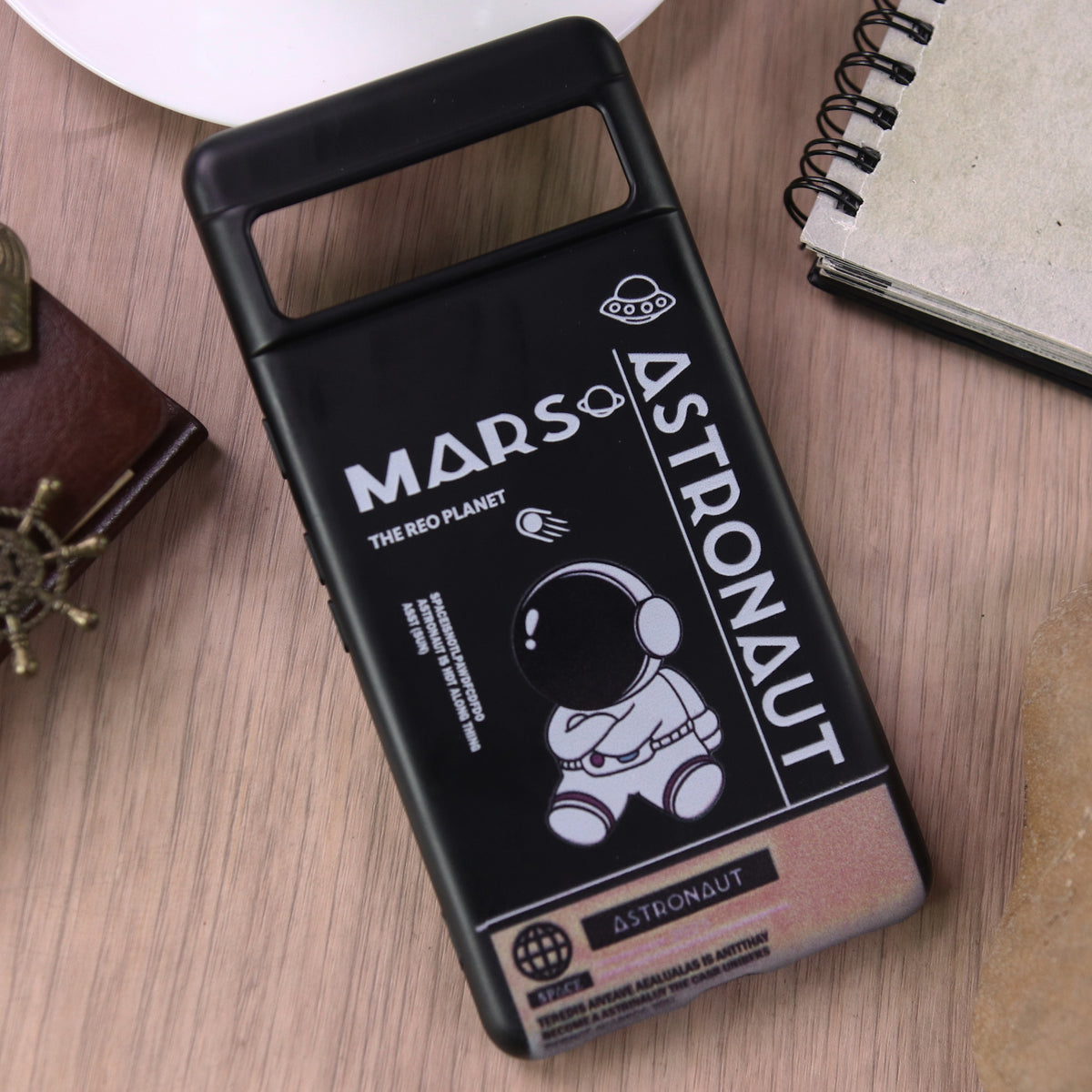 Google Pixel 7 Cover - Black - Astronaut Series Design Soft Phone Case