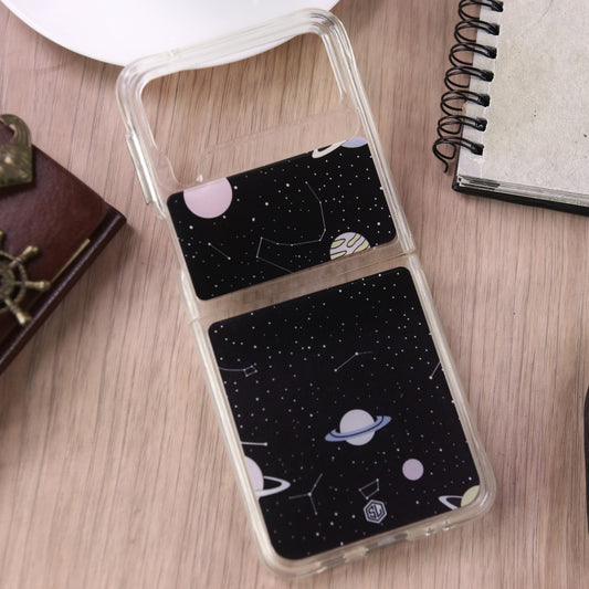 Samsung Galaxy Z Flip 3 5G Cover - Transparent -  Space Series Soft Phone Case